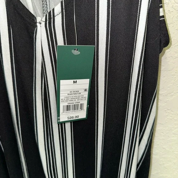 NWT Wild Fable Black & White Striped Jumpsuit - Picture 7 of 8